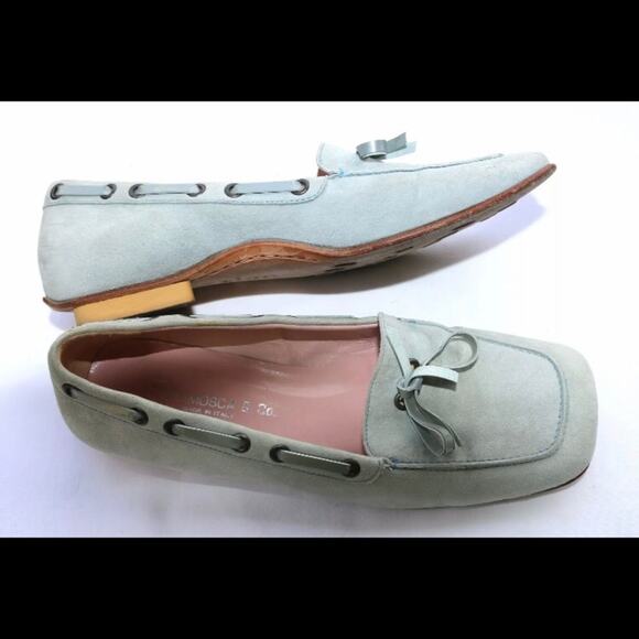 Fieramosca Italy Square Toe Suede Driving Mocs - Picture 3 of 7